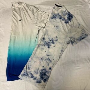 Men’s large Hollister t-shirt lot, Ombré and tie-dye